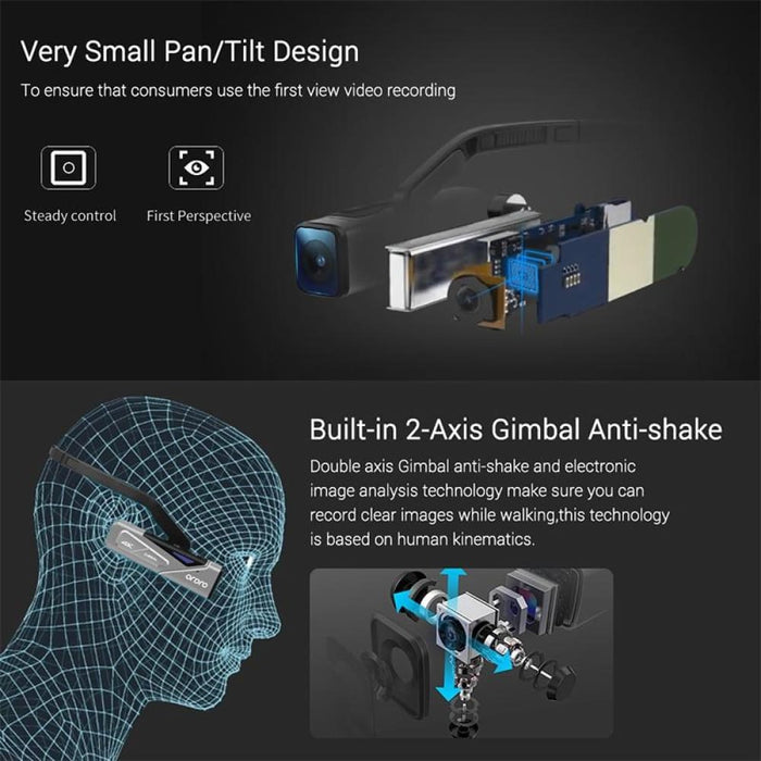 4k Head Mounted Auto Focus Live Video Smart Sports Camera