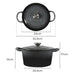 Goslash Picks 4l Enamel Dutch Oven Pot In Black Colour