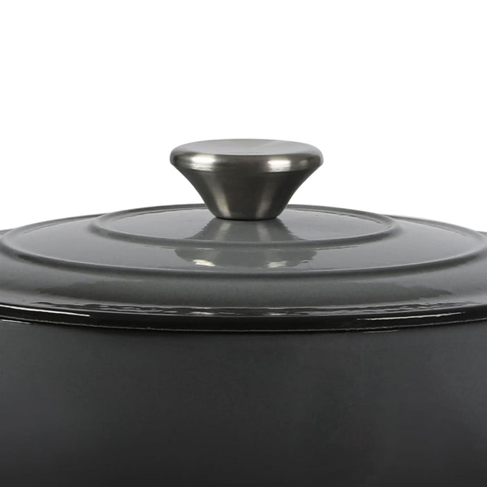 4l Enamel Dutch Oven Pot In Black Colour