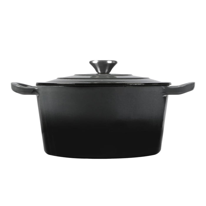 Goslash Picks 4l Enamel Dutch Oven Pot In Black Colour