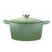 4l Enamel Dutch Oven Pot In Green Colour