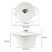 4l Enamel Dutch Oven Pot In White Colour