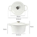 Goslash Picks 4l Enamel Dutch Oven Pot in White Colour