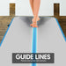 4m x 2m Air Track Gymnastics Mat Tumbling Exercise - Grey