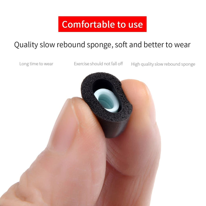 4pcs Anti-drop Noise Reduce Memory Foam Ear Tips for Anker