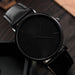 4pcs Men Black Quartz Watches with Bracelets Watch Sets