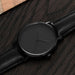 4pcs Men Black Quartz Watches with Bracelets Watch Sets