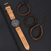 4pcs Set Fashion Mens Sports Bracelet Watches for Men