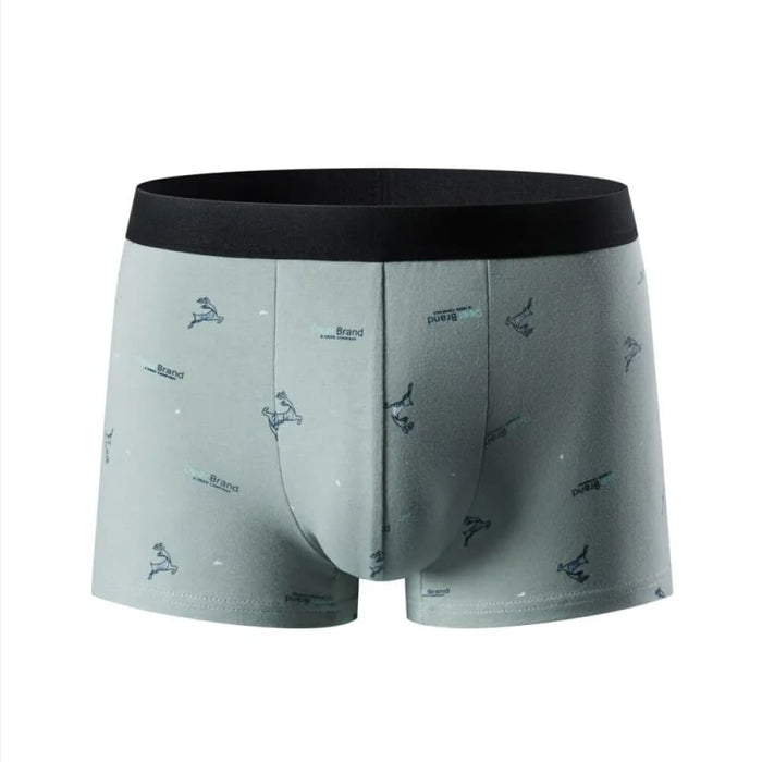 4pcs Mens Cotton Boxer Pants Antibacterial Breathable Large