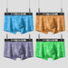 4pcs Print Boxers Men Underwear Breathable Innerwear Man