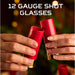 4pcs Set Plastic 12 Gauge Shotgun Shot Glasses for Hunting