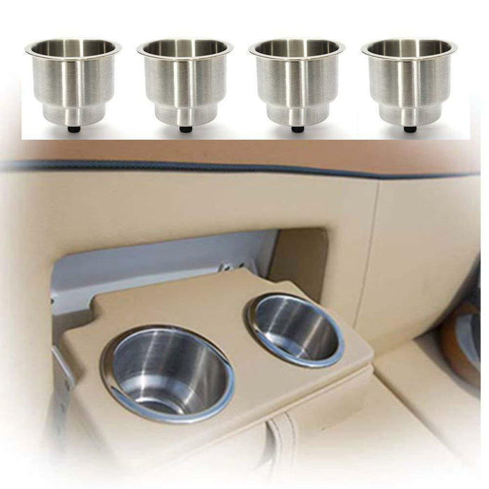 4pcs Stainless Drink Cup Holder Insert for Boat Car Truck