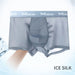 4pcs Men Underwear Boxer Shorts Transparent Breathable