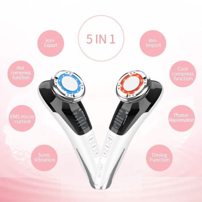 5 in 1 Hot Cold Skin Care Tool for Facial & Wrinkle Removal