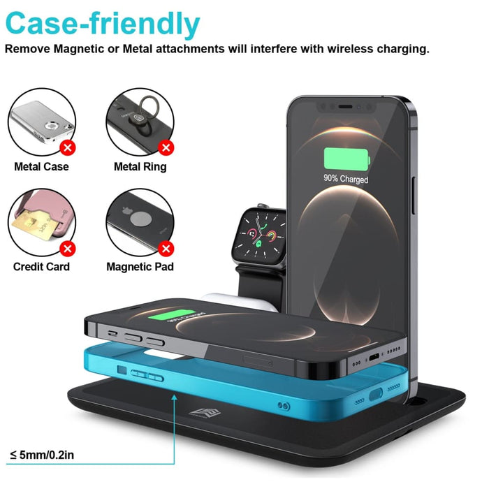 15w Qi 5 in 1 Foldable Charging Dock
