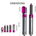 5-in-1 Hot Air Brush Hair Volumizer Straightener And Curler