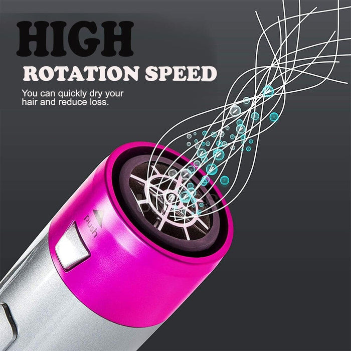 5-in-1 Hot Air Brush Hair Volumizer Straightener And Curler