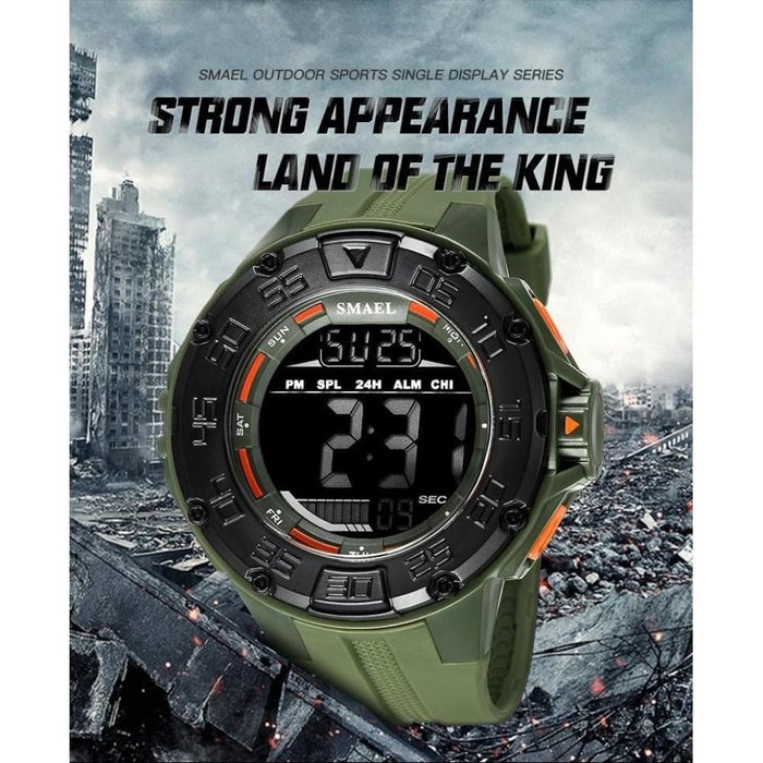 5 in 1 Men’s Big Dial Led Digital Wrist Watch