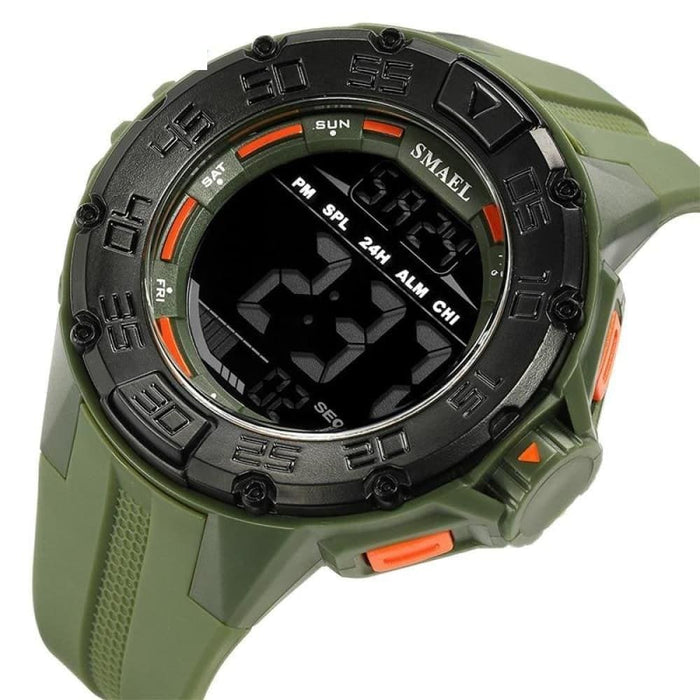 5 in 1 Men’s Big Dial Led Digital Wrist Watch