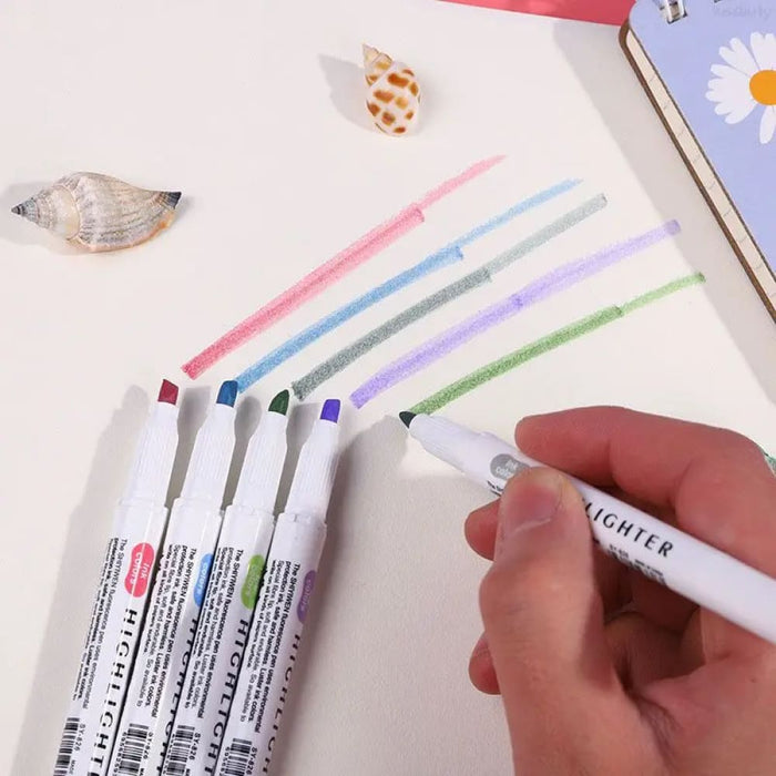5 10 Colour Dual Tip Highlighters Kawaii Japanese Art