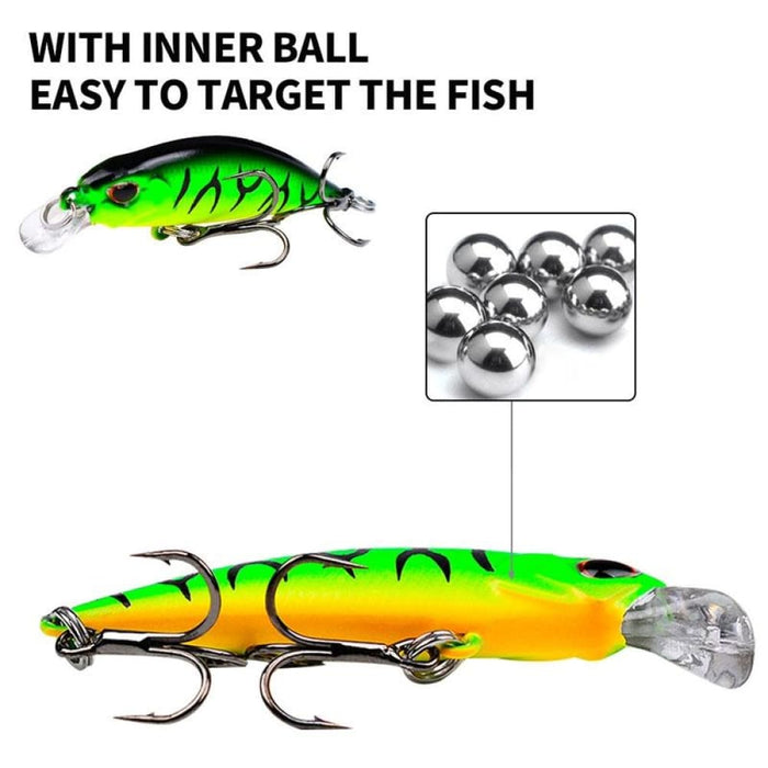 5.3cm Sinking Minnow Lure 4.6g Bionic Hard Bait