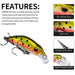 5.3cm Sinking Minnow Lure 4.6g Bionic Hard Bait