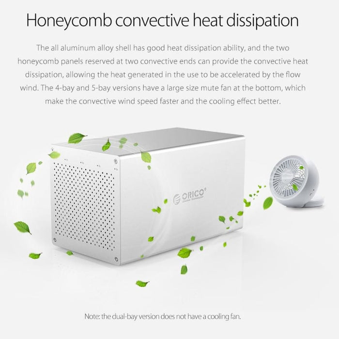 5 Bay Usb c Hdd/ssd Enclosure With Raid 50tb Max