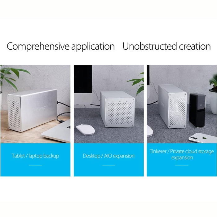 5 Bay Usb c Hdd/ssd Enclosure With Raid 50tb Max