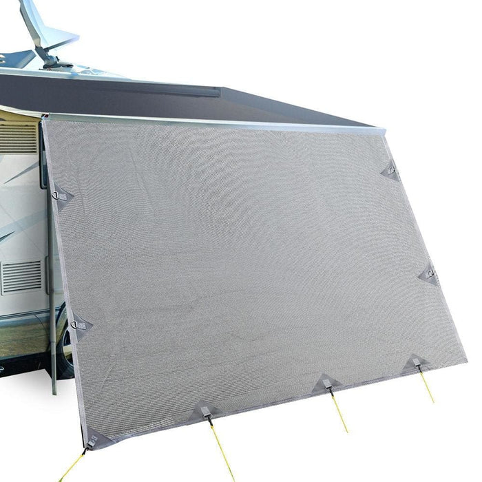 5.2m Caravan Privacy Screens 1.95m Roll Out Awning End Wall