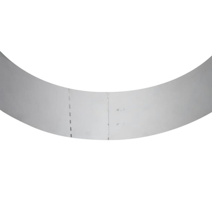 Set of 5 Flexible Lawn Fence Galvanised Steel 100 x 14 Cm