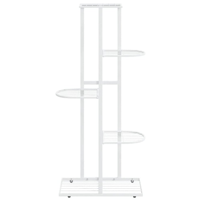 5-floor Flower Stand 43x22x98 Cm White Metal Ttlooo