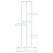 5-floor Flower Stand 43x22x98 Cm White Metal Ttlooo