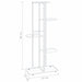 5-floor Flower Stand 43x22x98 Cm White Metal Ttlooo