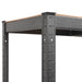 5 - layer Heavy - duty Shelf Grey Steel And Engineered Wood