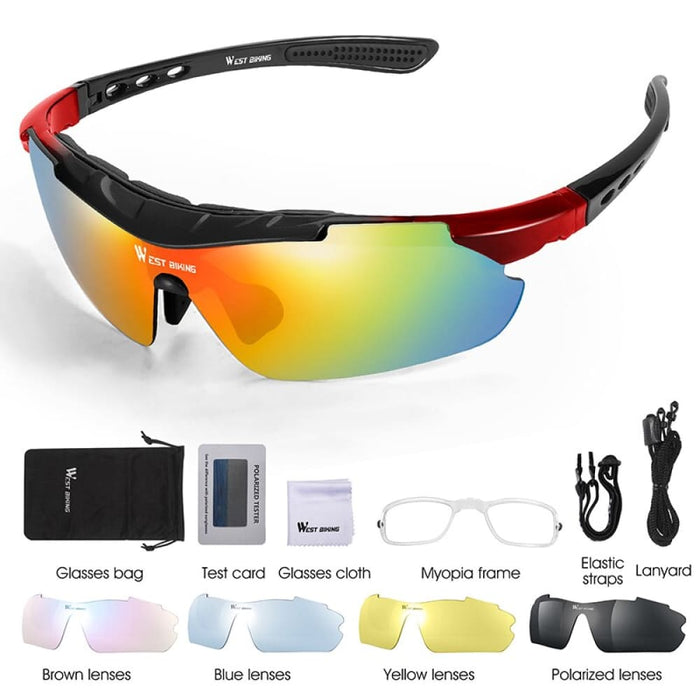 5 Lenses Sun Glasses for Cycling