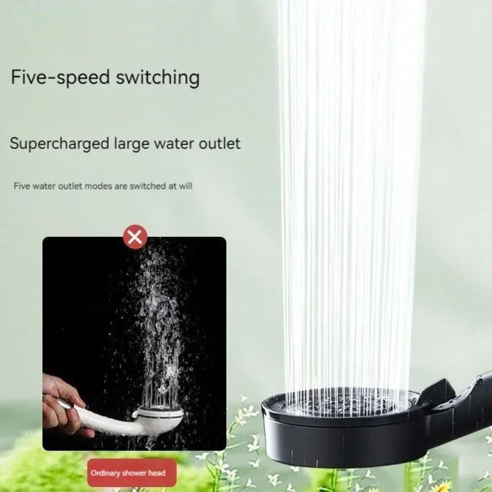 5 Mode High Pressure Showerhead For Portable Rainfall