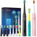 5 Modes Usb Charger Tooth Brushes Replacement with 8 Brush
