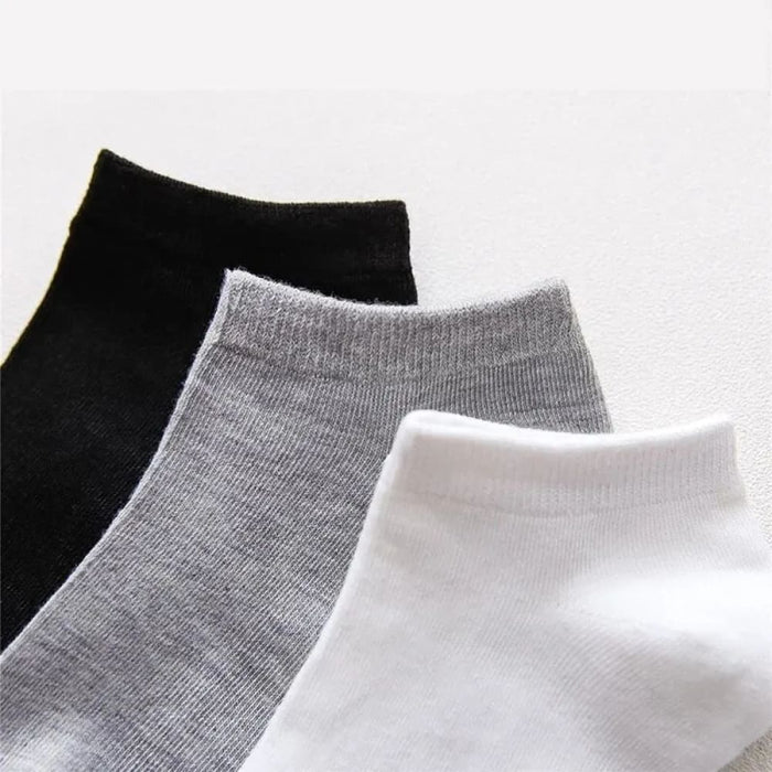 5 Pairs Mens Black Business Socks Breathable Comfortable