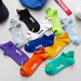 5 Pairs Mens Bright Ankle Socks Breathable Deodorant