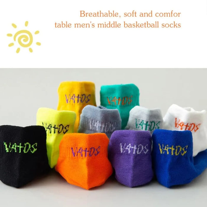 5 Pairs Mens Bright Ankle Socks Breathable Deodorant