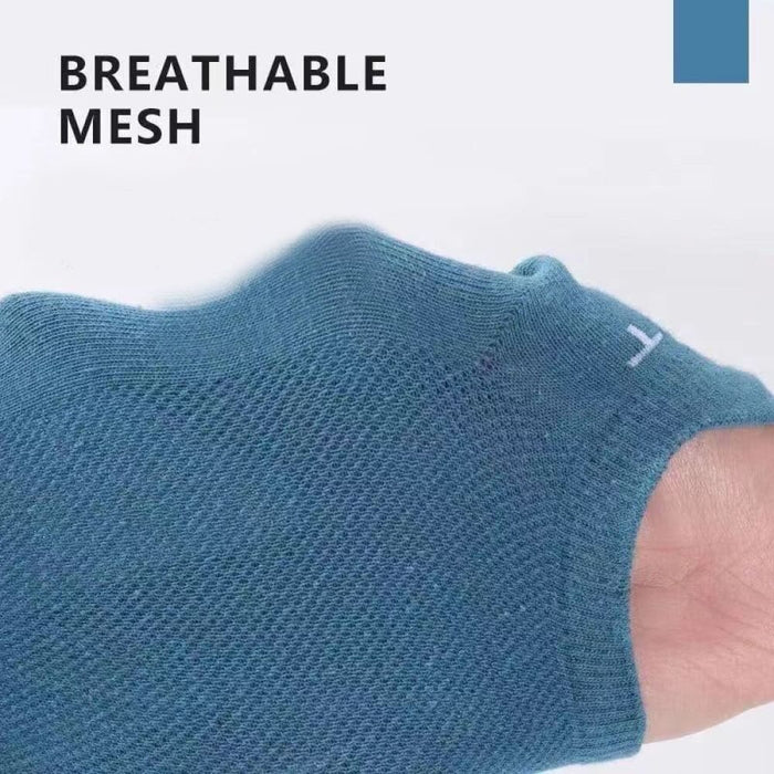 5 Pairs of Mens Summer Thin Mesh Breathable Polyester