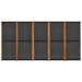 5-panel Room Divider Black 350x180 Cm Tokono