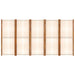 5-panel Room Divider Cream White 350x180 Cm Tokonp