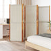 5-panel Room Divider Light Grey 350x180 Cm Abbttpi