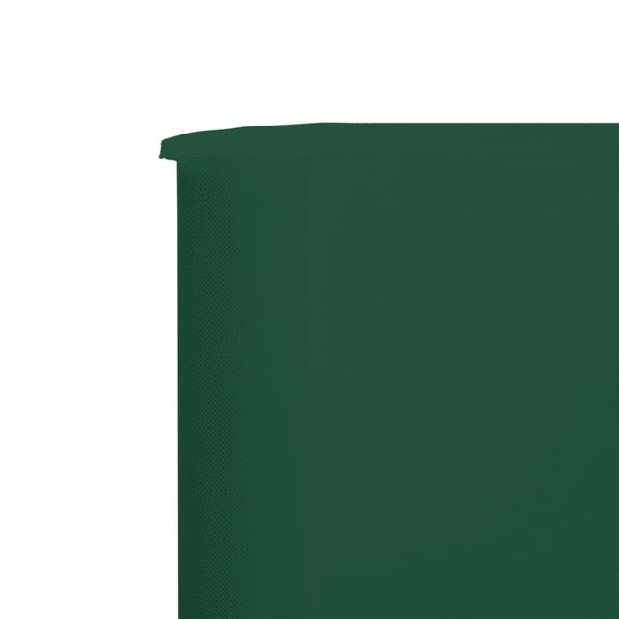 5 - panel Wind Screen Fabric 600x80 Cm Green Aiopp