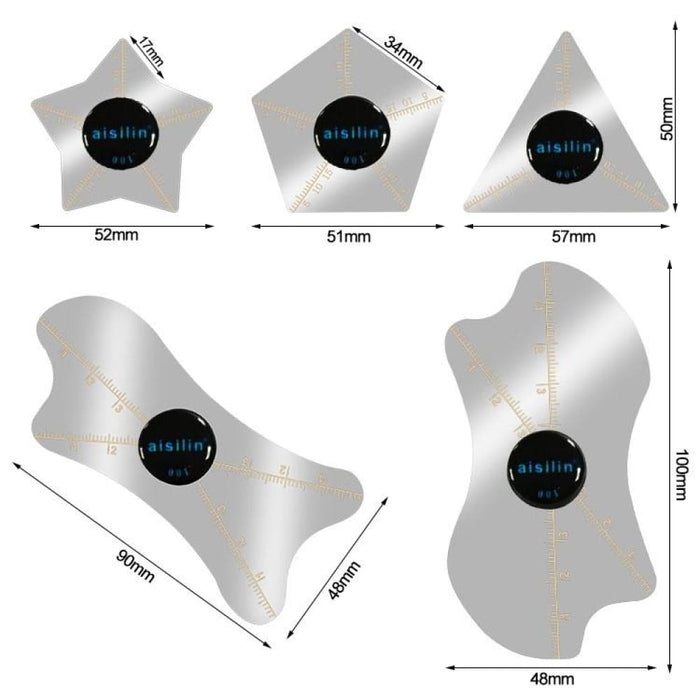 5 Pcs 0.1mm Ultra Thin Stainless Steel Pry Bar Crowbar