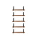 5 Pcs Floating Shelves Hung Shelf Wall Mounted Storage