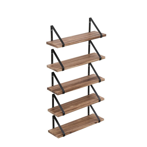 5 Pcs Floating Shelves Hung Shelf Wall Mounted Storage