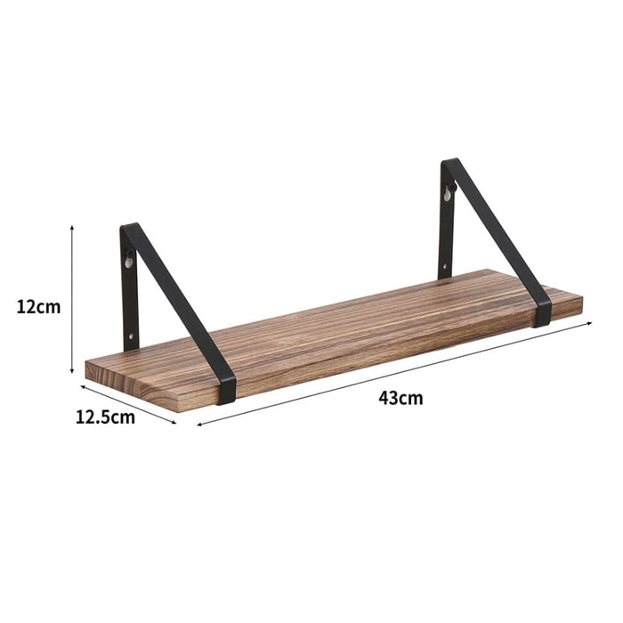 5 Pcs Floating Shelves Hung Shelf Wall Mounted Storage