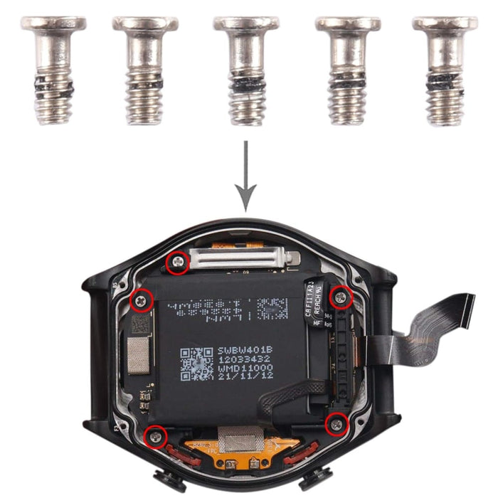 5 Pcs Original Motherboard Screws For Xiaomi Watch S1
